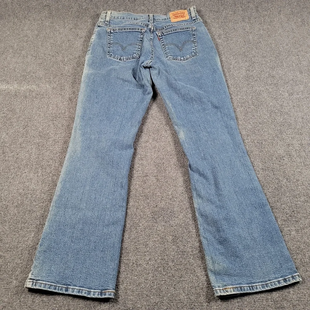 Levis Classic Relaxed Boot Cut 550 Jeans‎ Womens 12M Light Wash Mid Rise Y2K